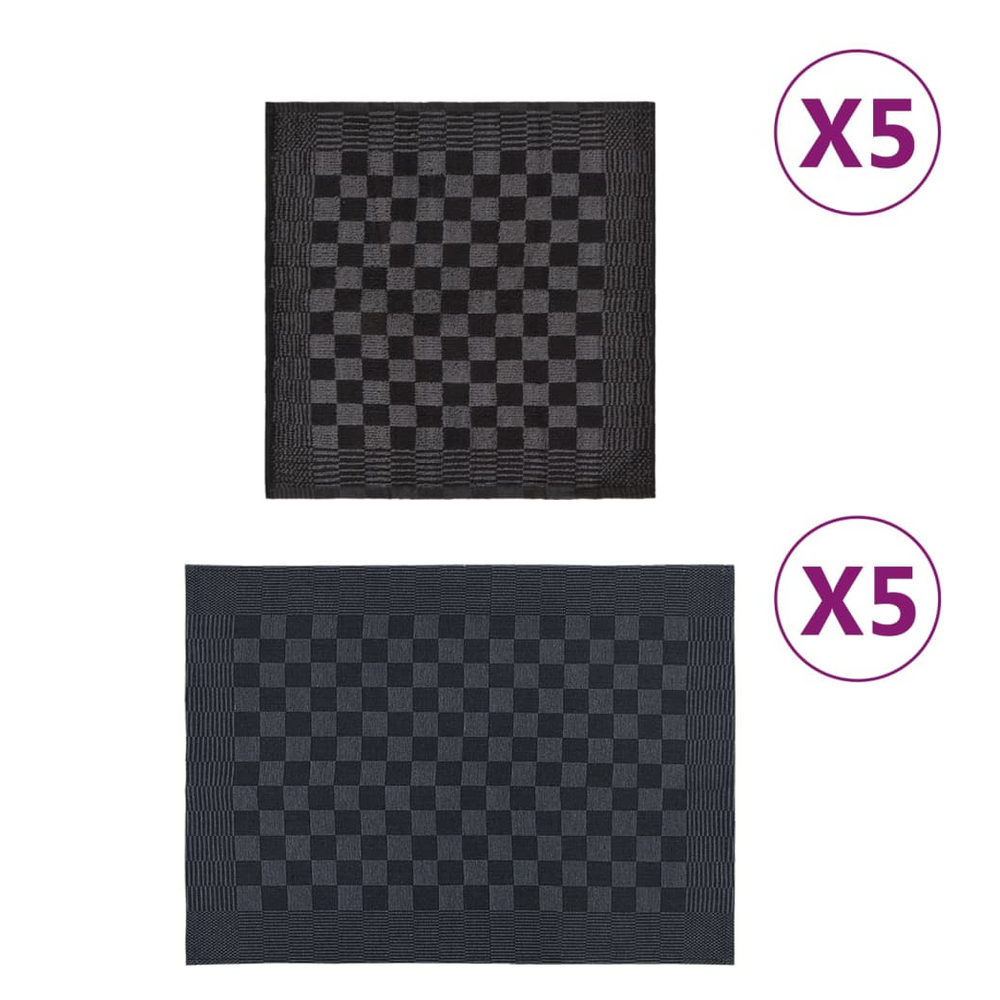 10-kitchen-towels-set-black-grey-cotton-1