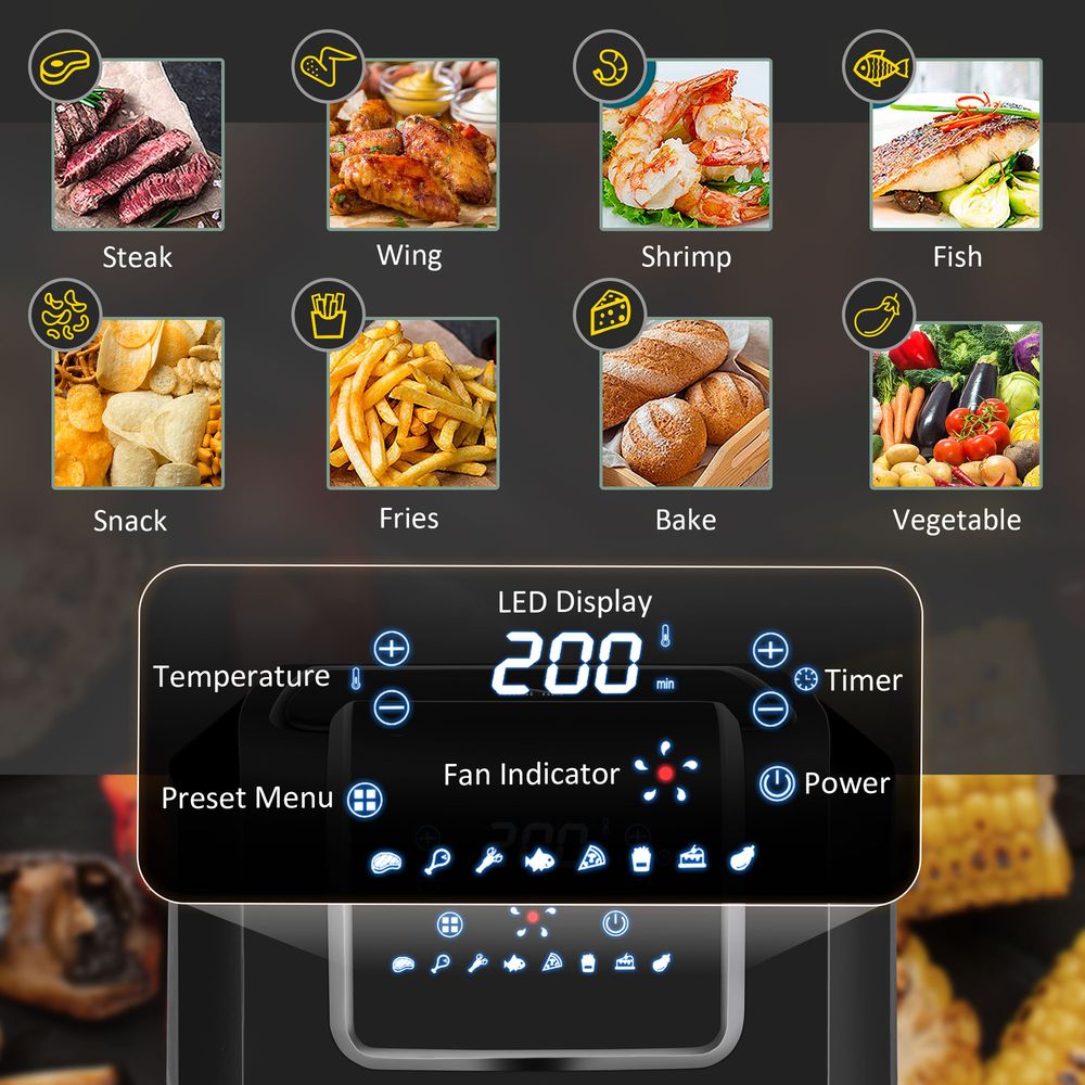 air-fryer-oven-with-digital display-and-timer-3