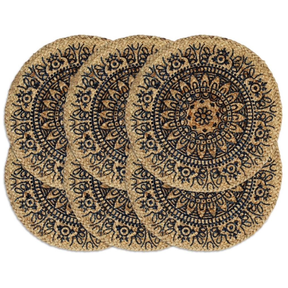 handmade-round-placemats-brown-pattern