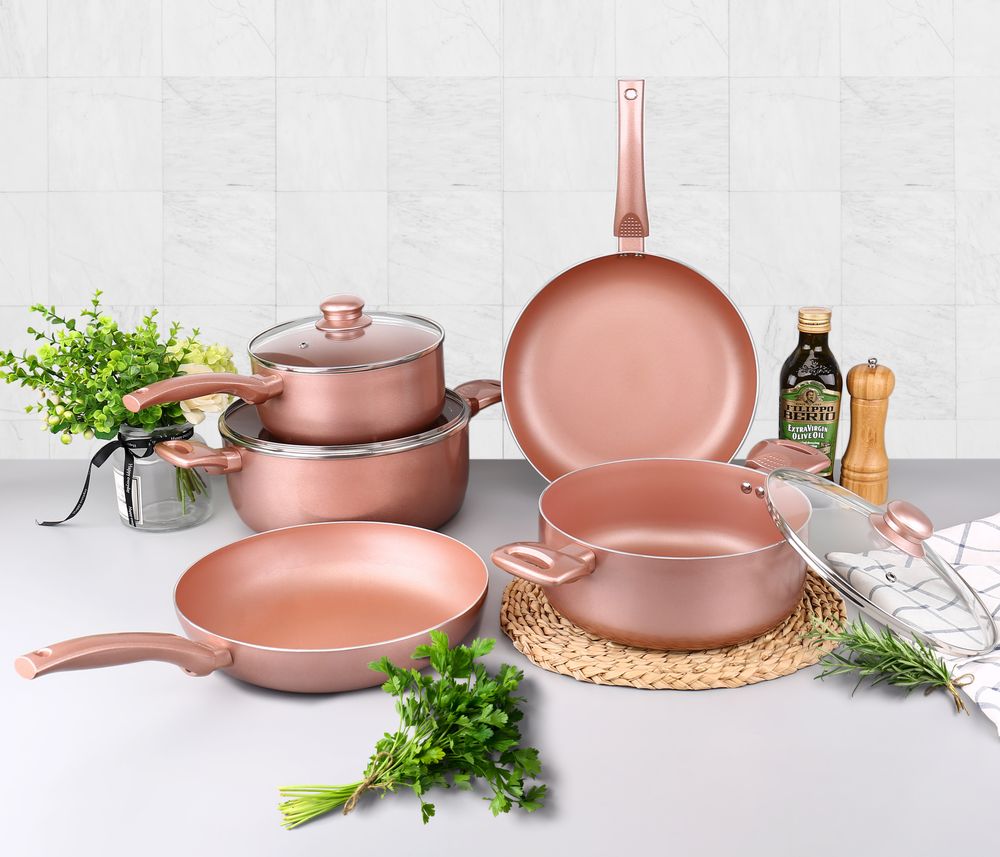 non-stick-pots-pans-set-rose-gold